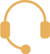 ícone de fone de ouvido com microfone